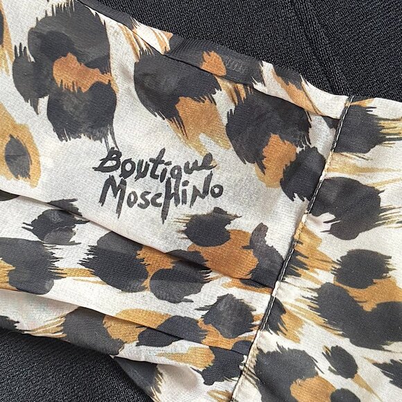 Authentic Moschino Leopard/Black Tight Dress New - Picture 6 of 10